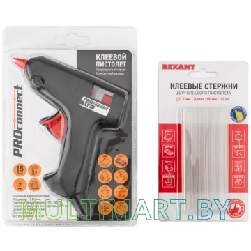 Термоклеевой пистолет Rexant ПК01 12-1701